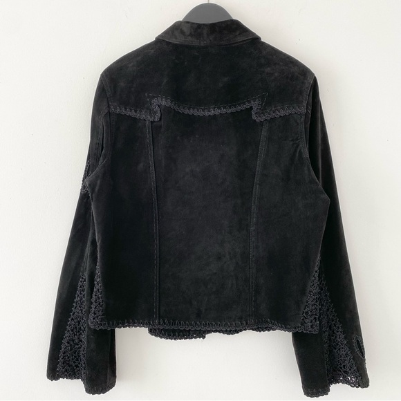 Danier Suede Jacket with Crochet Detail - Picture 2 of 8